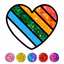 Glitter Heart Love Coloring - AppWisp.com
