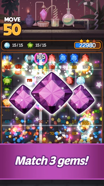 Jewel Alchemist : Match 3 Screenshot 1 - AppWisp.com Jewel Alchemist : Match 3 Screenshot 1 - AppWisp.com