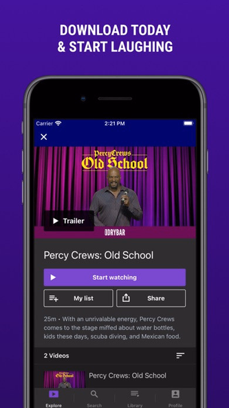 Dry Bar Comedy+ Screenshot 4 - AppWisp.com Dry Bar Comedy+ Screenshot 4 - AppWisp.com