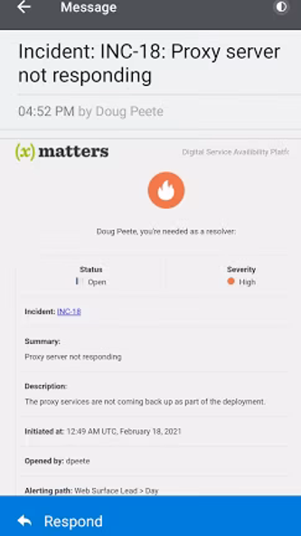 xMatters Screenshot 3 - AppWisp.com xMatters Screenshot 3 - AppWisp.com