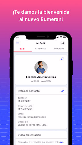 Bumeran: búsqueda de empleo Screenshot 1 - AppWisp.com Bumeran: búsqueda de empleo Screenshot 1 - AppWisp.com