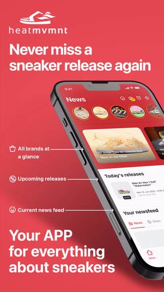 HEAT MVMNT - The Sneaker App Screenshot 1 - AppWisp.com HEAT MVMNT - The Sneaker App Screenshot 1 - AppWisp.com