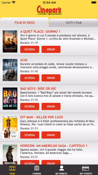 Webtic Cinepark Cinema Screenshot 2 - AppWisp.com Webtic Cinepark Cinema Screenshot 2 - AppWisp.com