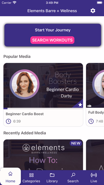 Elements Barre + Wellness Screenshot 1 - AppWisp.com