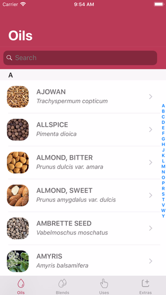 Essential Oils Guide + Screenshot 1 - AppWisp.com Essential Oils Guide + Screenshot 1 - AppWisp.com