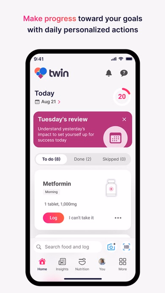 Twin Health Screenshot 1 - AppWisp.com Twin Health Screenshot 1 - AppWisp.com