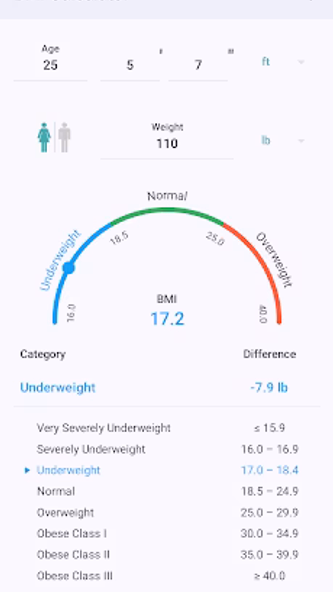 BMI Calculator Screenshot 3 - AppWisp.com BMI Calculator Screenshot 3 - AppWisp.com
