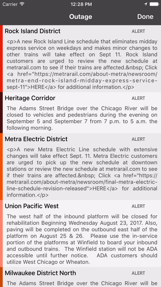 onTime Metra, CTA Screenshot 4 - AppWisp.com onTime Metra, CTA Screenshot 4 - AppWisp.com