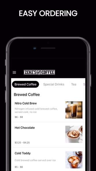 Zeke's Coffee Screenshot 4 - AppWisp.com Zeke's Coffee Screenshot 4 - AppWisp.com