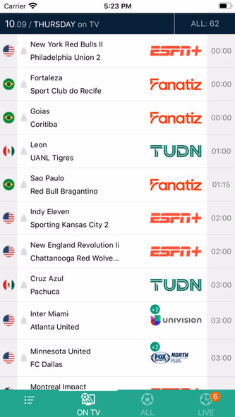 Soccer Live on TV Screenshot 4 - AppWisp.com Soccer Live on TV Screenshot 4 - AppWisp.com