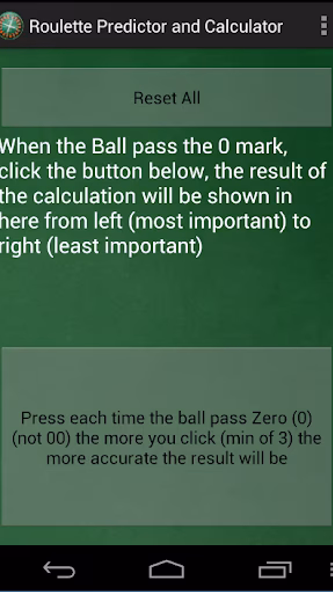 Roulette Predictor &Calculator Screenshot 1 - AppWisp.com Roulette Predictor &Calculator Screenshot 1 - AppWisp.com
