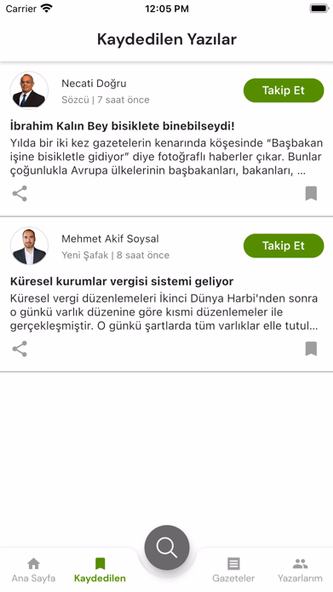 Köşe Yazarları - Tüm Gazeteler Screenshot 3 - AppWisp.com Köşe Yazarları - Tüm Gazeteler Screenshot 3 - AppWisp.com