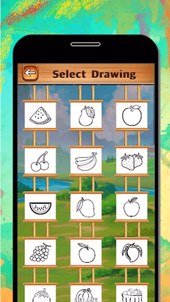 Fruits Coloring & Drawing Book Screenshot 2 - AppWisp.com Fruits Coloring & Drawing Book Screenshot 2 - AppWisp.com