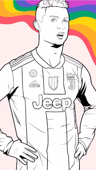 Draw Coloring Football Players Screenshot 2 - AppWisp.com Draw Coloring Football Players Screenshot 2 - AppWisp.com