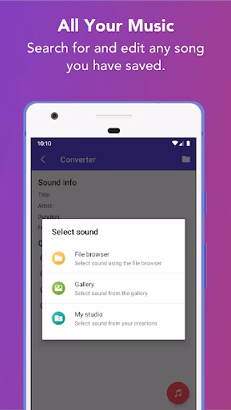 Music Editor: Ringtone & MP3 Screenshot 2 - AppWisp.com Music Editor: Ringtone & MP3 Screenshot 2 - AppWisp.com