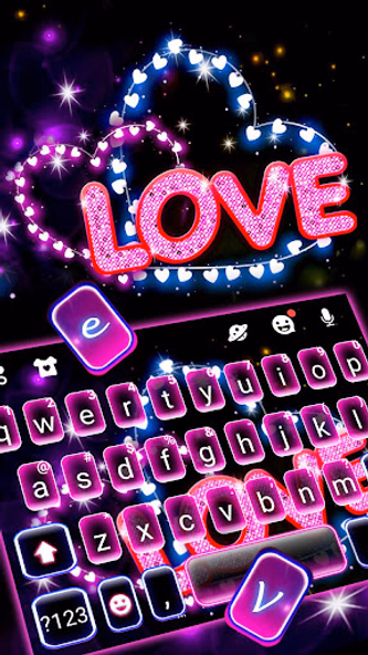 Neon Love Hearts Theme Screenshot 2 - AppWisp.com Neon Love Hearts Theme Screenshot 2 - AppWisp.com