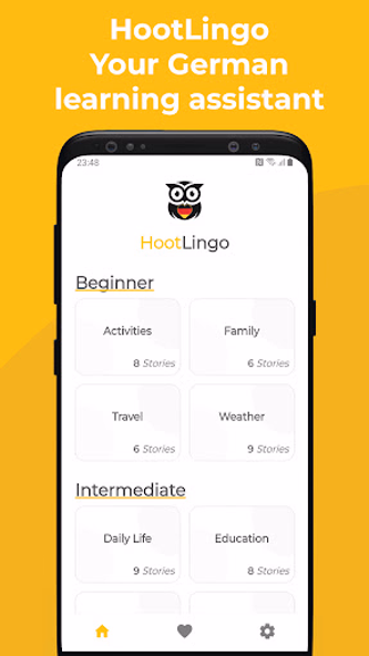 Learn German: Read and Listen Screenshot 1 - AppWisp.com Learn German: Read and Listen Screenshot 1 - AppWisp.com