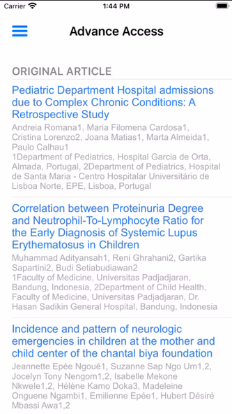 Pediatric Oncall Journal Screenshot 1 - AppWisp.com Pediatric Oncall Journal Screenshot 1 - AppWisp.com