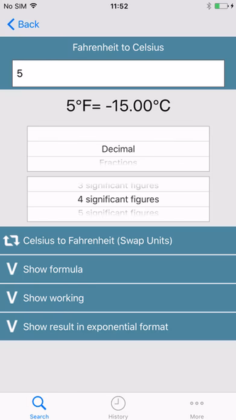 Metric Conversion tool Screenshot 4 - AppWisp.com