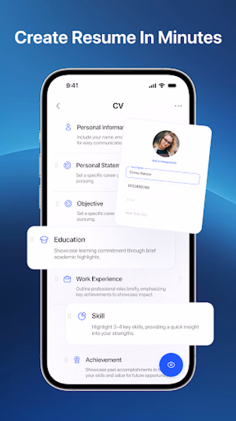CV Maker and AI CV Builder Screenshot 3 - AppWisp.com CV Maker and AI CV Builder Screenshot 3 - AppWisp.com