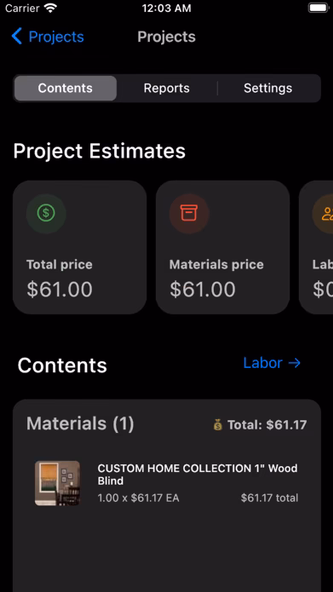 Contractor Estimator Screenshot 2 - AppWisp.com Contractor Estimator Screenshot 2 - AppWisp.com