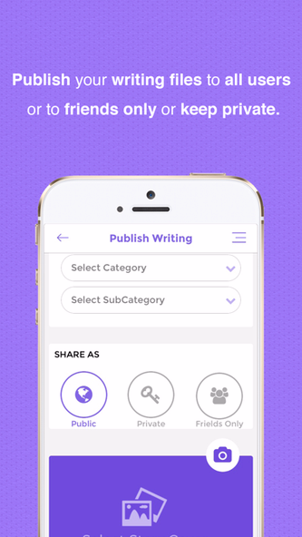 Writers Outlet: Write Stories Screenshot 4 - AppWisp.com Writers Outlet: Write Stories Screenshot 4 - AppWisp.com
