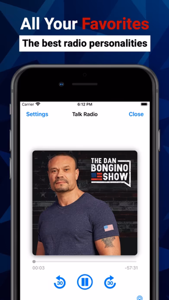 Conservative Talk Radio Screenshot 2 - AppWisp.com Conservative Talk Radio Screenshot 2 - AppWisp.com