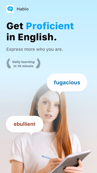 Hablo: Language Learning Tutor Screenshot 1 - AppWisp.com Hablo: Language Learning Tutor Screenshot 1 - AppWisp.com