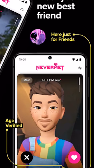 Nevermet - VR Dating Metaverse Screenshot 3 - AppWisp.com Nevermet - VR Dating Metaverse Screenshot 3 - AppWisp.com