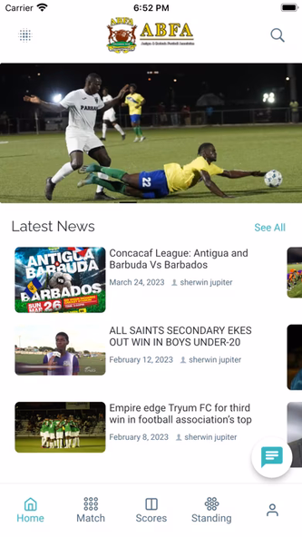 ABFA Football Screenshot 1 - AppWisp.com ABFA Football Screenshot 1 - AppWisp.com
