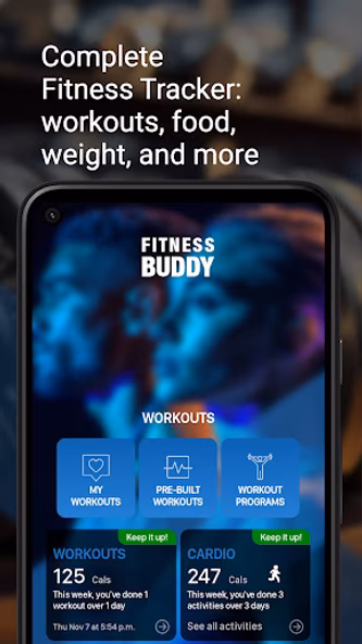 Fitness Buddy: Workout Trainer Screenshot 1 - AppWisp.com Fitness Buddy: Workout Trainer Screenshot 1 - AppWisp.com