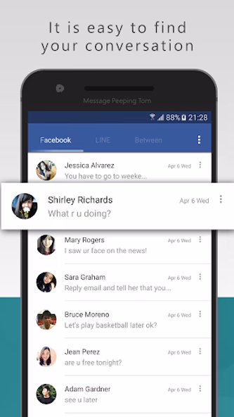 Message Peeping Tom Screenshot 2 - AppWisp.com Message Peeping Tom Screenshot 2 - AppWisp.com