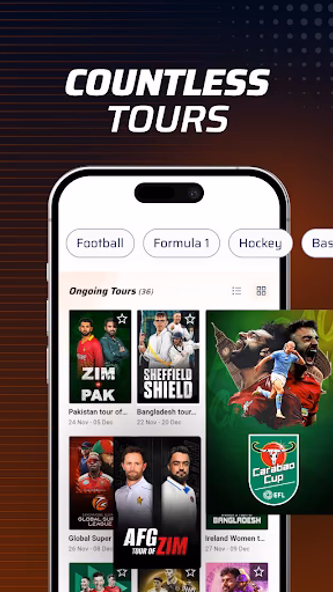 FanCode - Watch Live Sports Screenshot 2 - AppWisp.com FanCode - Watch Live Sports Screenshot 2 - AppWisp.com
