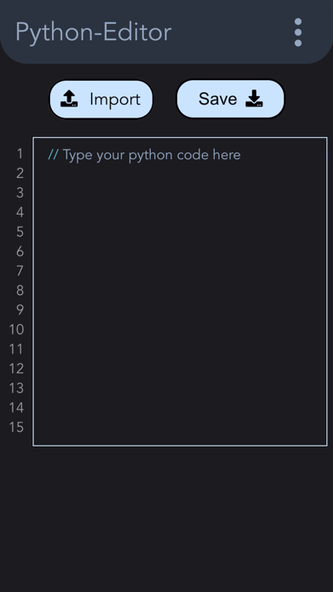 Python Editor - .py Editor Screenshot 2 - AppWisp.com Python Editor - .py Editor Screenshot 2 - AppWisp.com