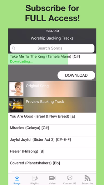 Worship Backing Tracks Screenshot 1 - AppWisp.com Worship Backing Tracks Screenshot 1 - AppWisp.com