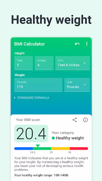 BMI Calculator Body Mass Index Screenshot 2 - AppWisp.com BMI Calculator Body Mass Index Screenshot 2 - AppWisp.com