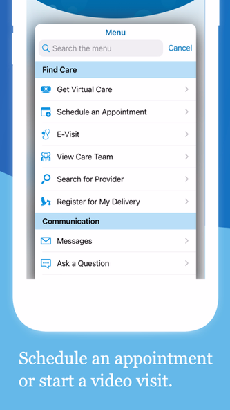 Sentara MyChart Screenshot 1 - AppWisp.com Sentara MyChart Screenshot 1 - AppWisp.com
