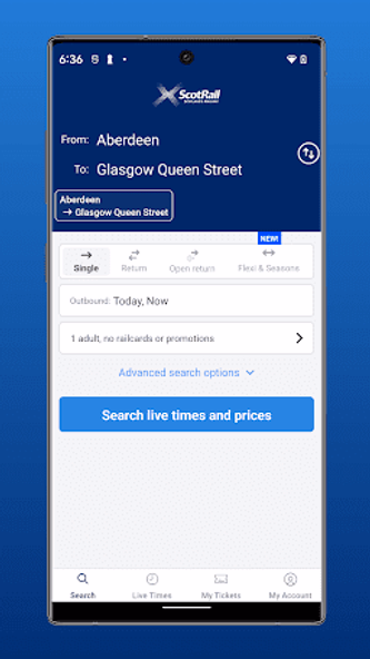 ScotRail Train Times & Tickets Screenshot 1 - AppWisp.com ScotRail Train Times & Tickets Screenshot 1 - AppWisp.com