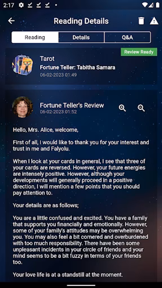 Falyolu: Tarot Fortune Teller Screenshot 4 - AppWisp.com Falyolu: Tarot Fortune Teller Screenshot 4 - AppWisp.com
