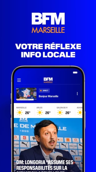BFM Marseille - news et météo Screenshot 1 - AppWisp.com BFM Marseille - news et météo Screenshot 1 - AppWisp.com