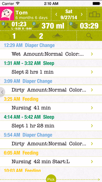 FirstYear - Baby feeding timer, sleep, diaper log Screenshot 2 - AppWisp.com FirstYear - Baby feeding timer, sleep, diaper log Screenshot 2 - AppWisp.com