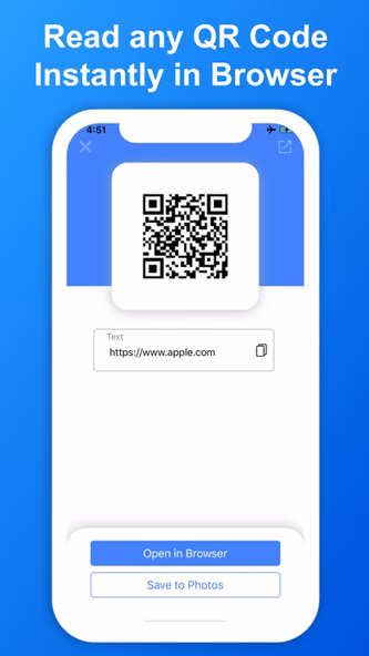 SkyBlueScan: QR Code Scanner Screenshot 4 - AppWisp.com SkyBlueScan: QR Code Scanner Screenshot 4 - AppWisp.com