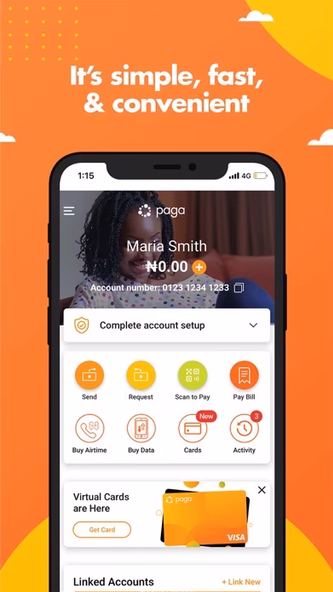 Paga - Send, Pay, and Bank Screenshot 1 - AppWisp.com Paga - Send, Pay, and Bank Screenshot 1 - AppWisp.com