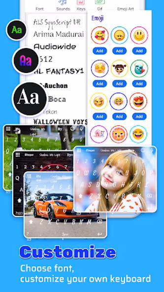 Fonts Keyboard & Emoji Screenshot 1 - AppWisp.com Fonts Keyboard & Emoji Screenshot 1 - AppWisp.com