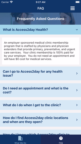 Access2Day Clinic Finder Screenshot 4 - AppWisp.com Access2Day Clinic Finder Screenshot 4 - AppWisp.com