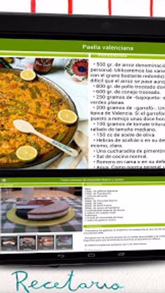 Recetario, recetas de cocina Screenshot 1 - AppWisp.com Recetario, recetas de cocina Screenshot 1 - AppWisp.com