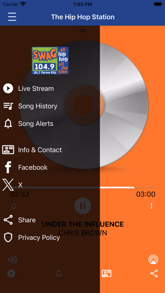 Swag 104.9 Screenshot 2 - AppWisp.com Swag 104.9 Screenshot 2 - AppWisp.com
