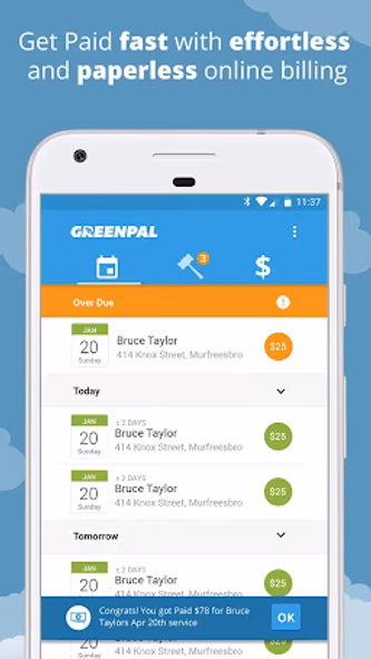 GreenPal Pro For Vendors Screenshot 3 - AppWisp.com