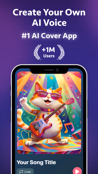 Meowsic: AI Music & Song Cover Screenshot 1 - AppWisp.com Meowsic: AI Music & Song Cover Screenshot 1 - AppWisp.com