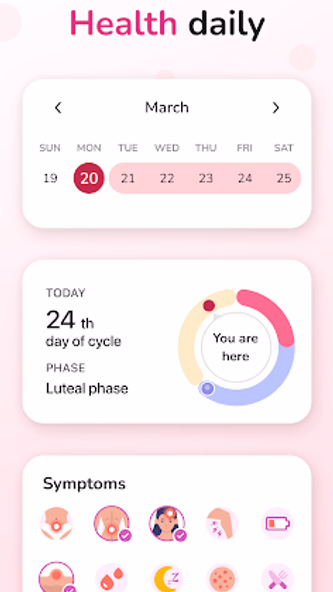 Period Tracker and Calendar Screenshot 3 - AppWisp.com Period Tracker and Calendar Screenshot 3 - AppWisp.com